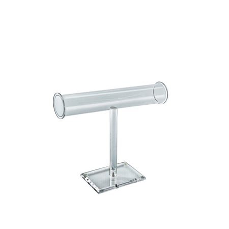 Azar Displays T-Bar Single-Pole Necklace and Bracelet Acrylic Jewelry Stand. 300684-GS